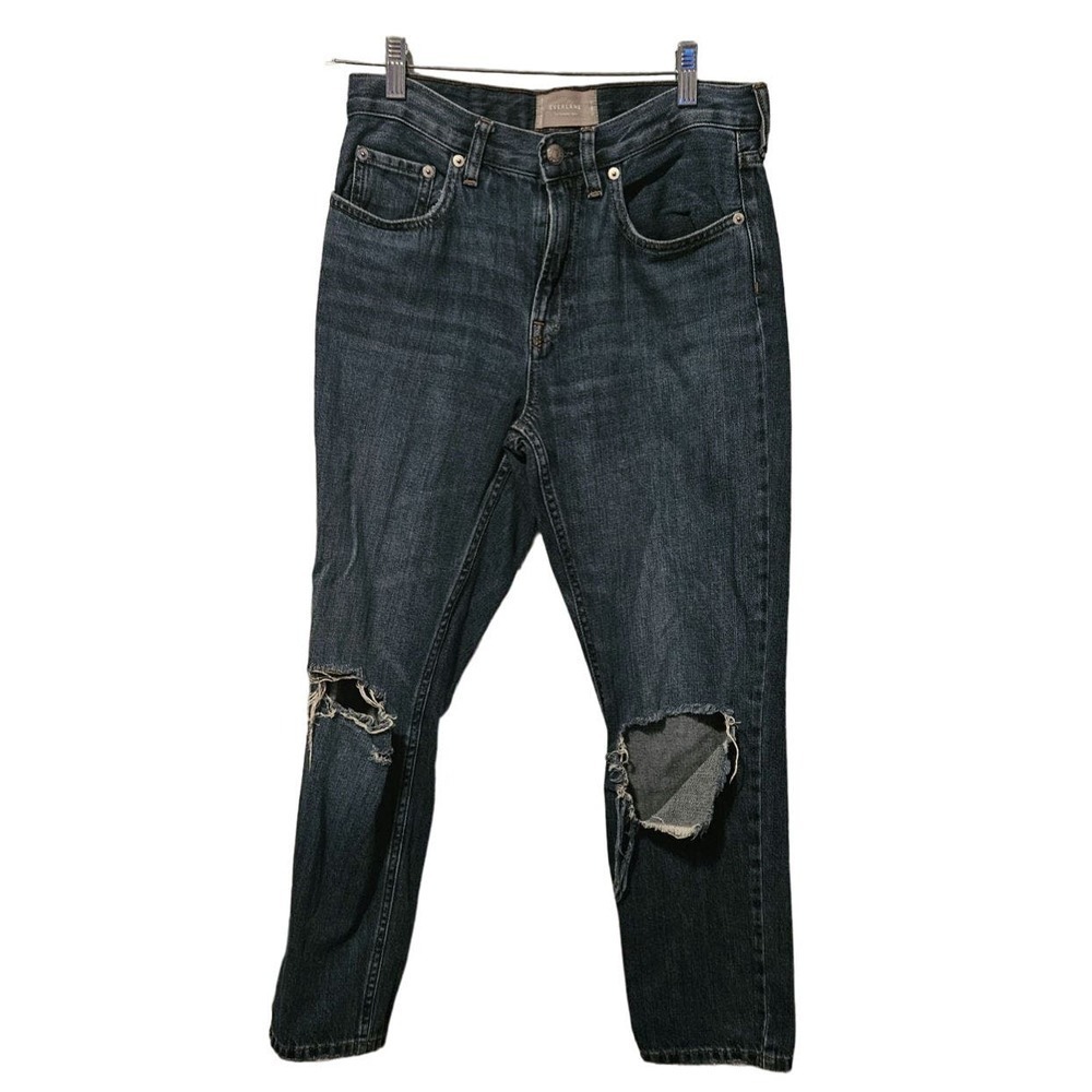 Everlane The Summer Jean distressed straight leg jean Size 26 regular